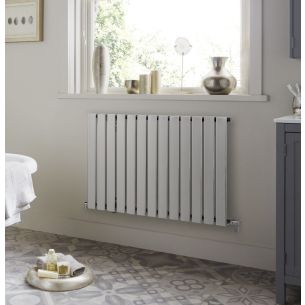 Towelrads Merlo, Designer Horizontal Radiator, Chrome, 600mm x 790mm