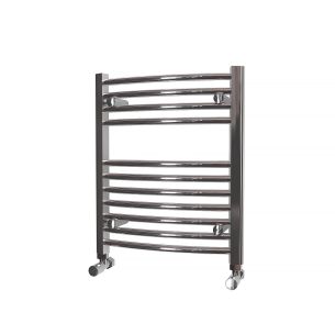 Trade Direct Neo, Curved Ladder Radiator, Chrome, 600x500mm