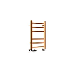 DQ Rosa, Straight Ladder Radiator, Stainless Steel, Copper Lacquer, 490x400mm