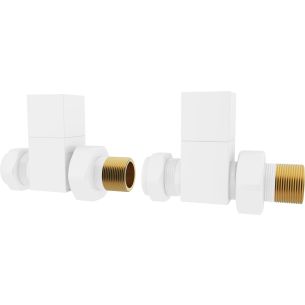 Trade Direct Square, Manual Valves, White Straight