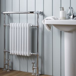 Nordic Oslo, 2 Column Horizontal Radiator, White, 500mm x 609mm